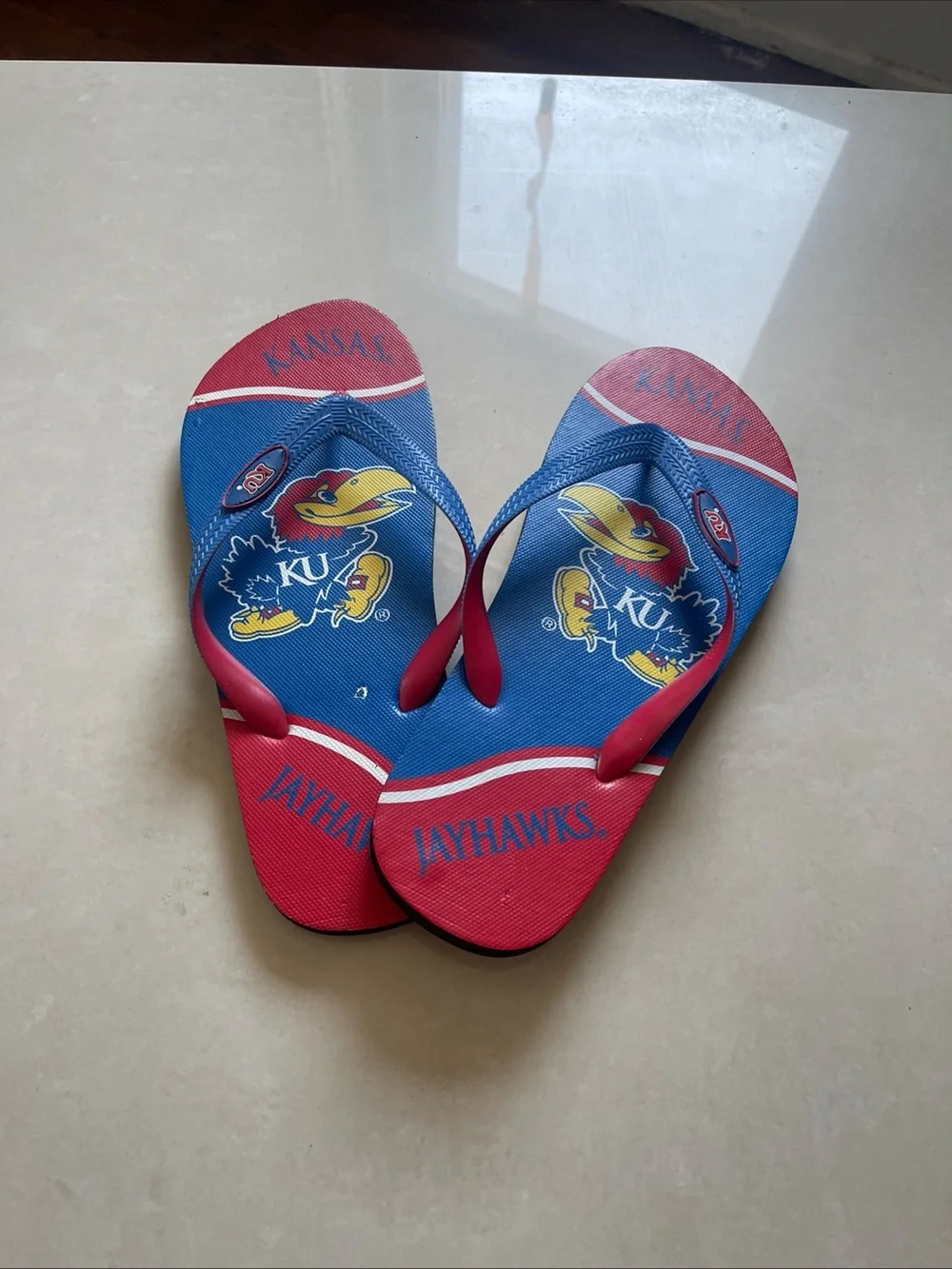 Kansas Jayhawks Unisex Flip Flops